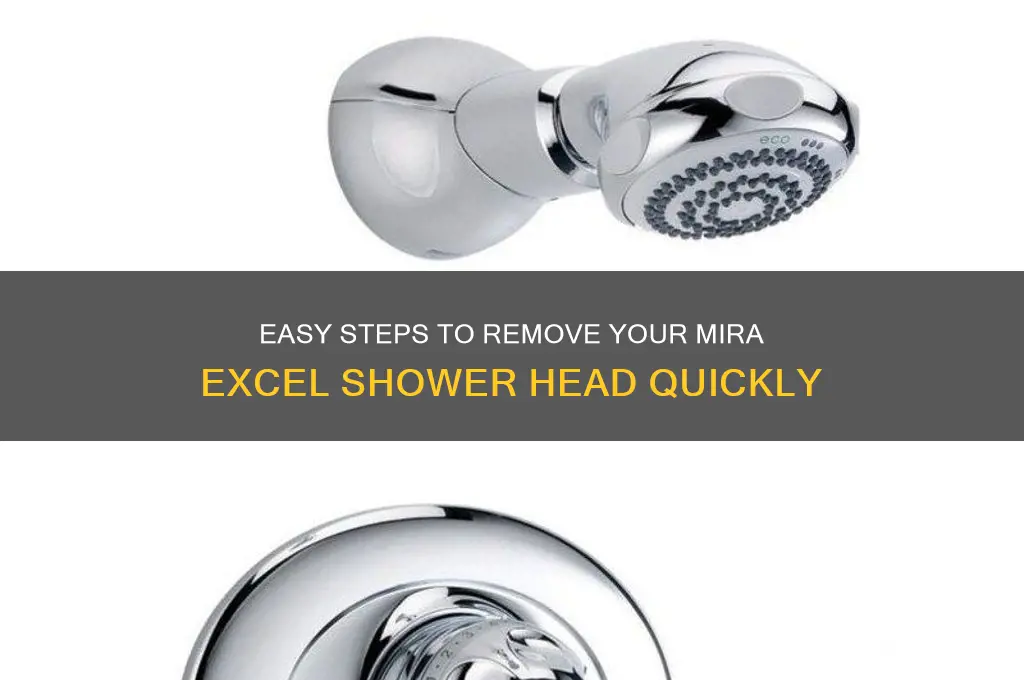how to remove mira excel shower head