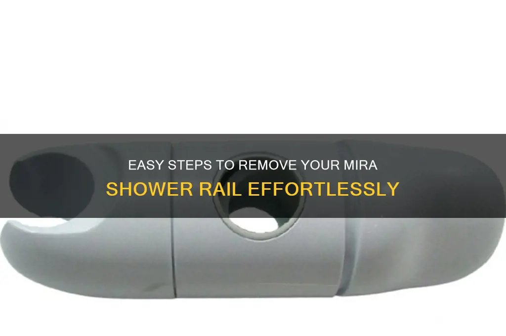 how to remove mira shower rail