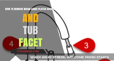Easy Steps to Remove Moen Large Plated Shower and Tub Faucet