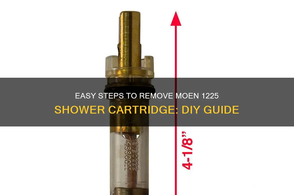 how to remove moen 1225 shower cartridge