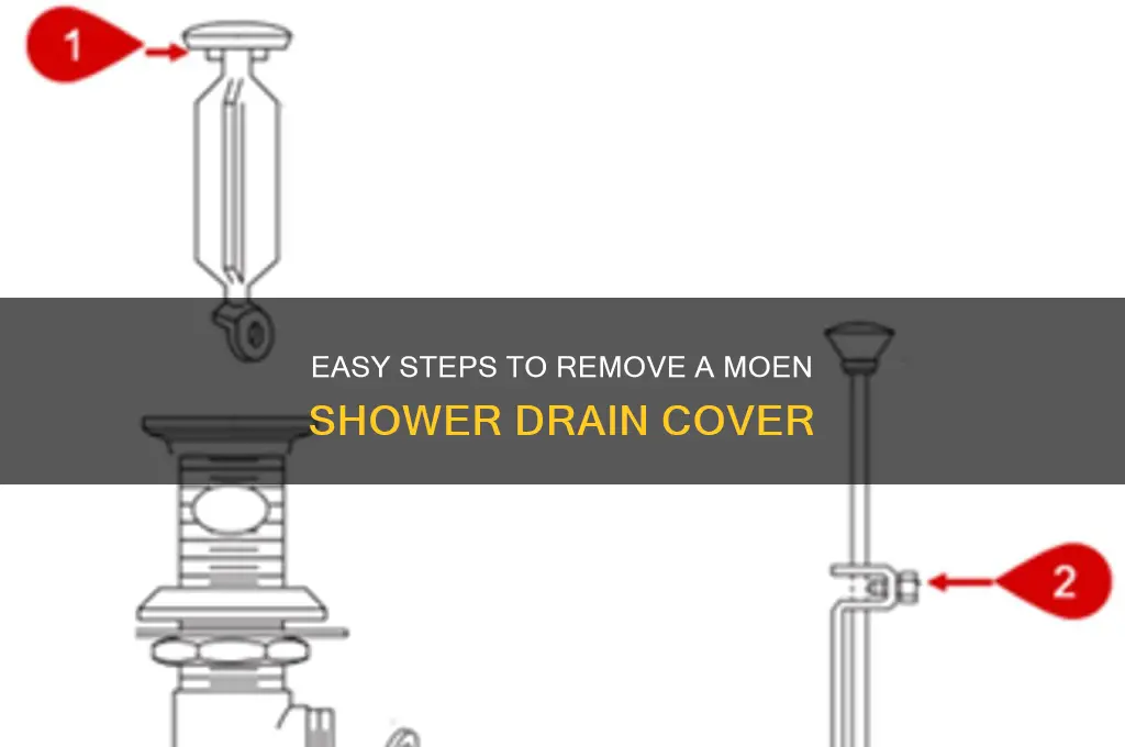 how to remove moen shower drain