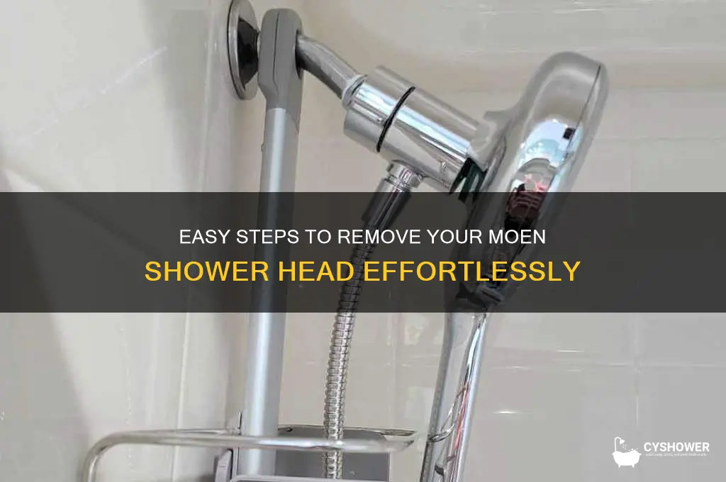 how to remove moen shower head
