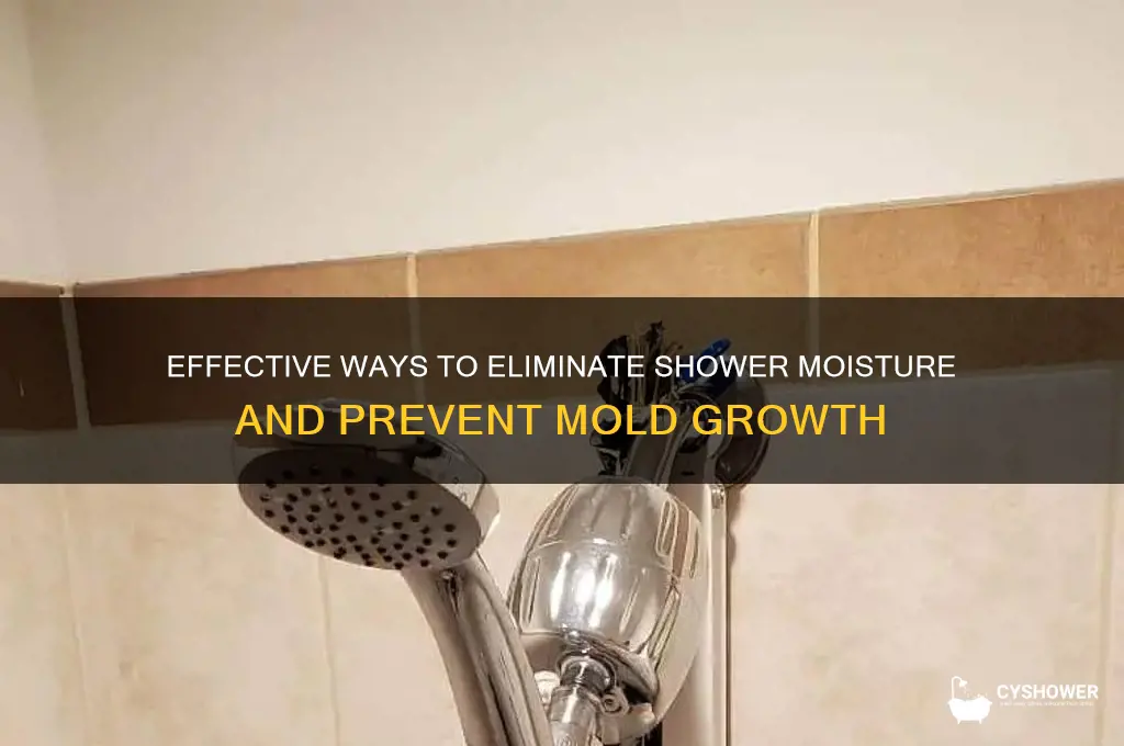 how to remove moisture from shower