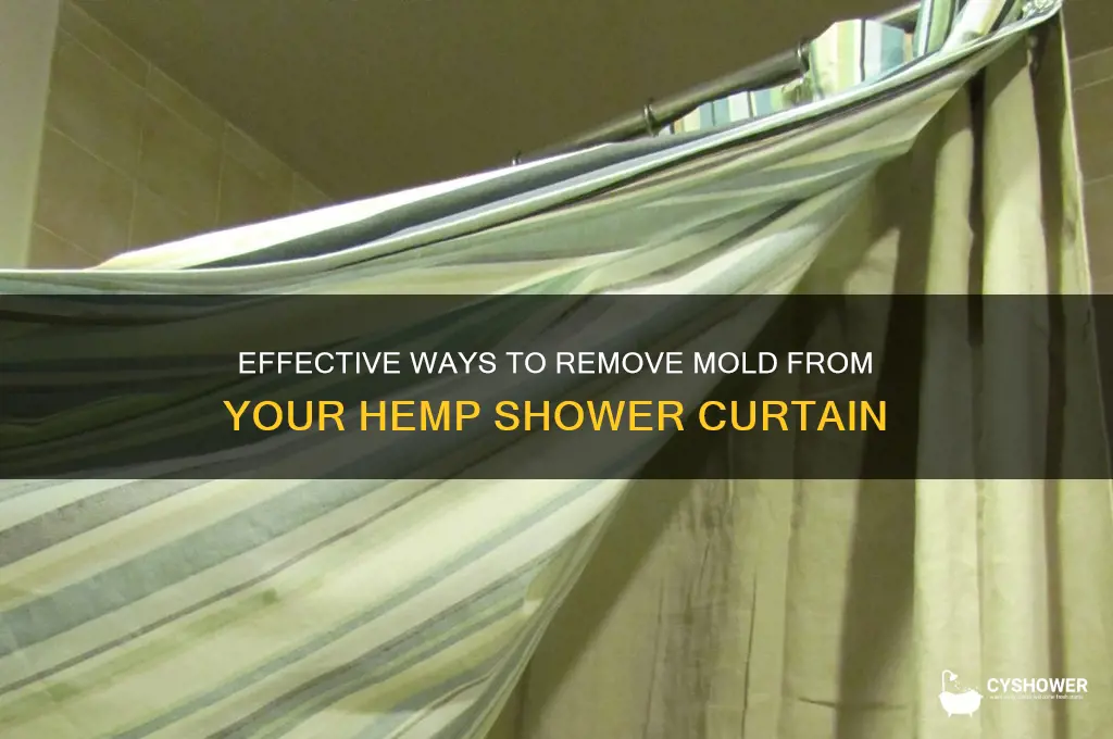 how to remove mold from hemp shower curtain
