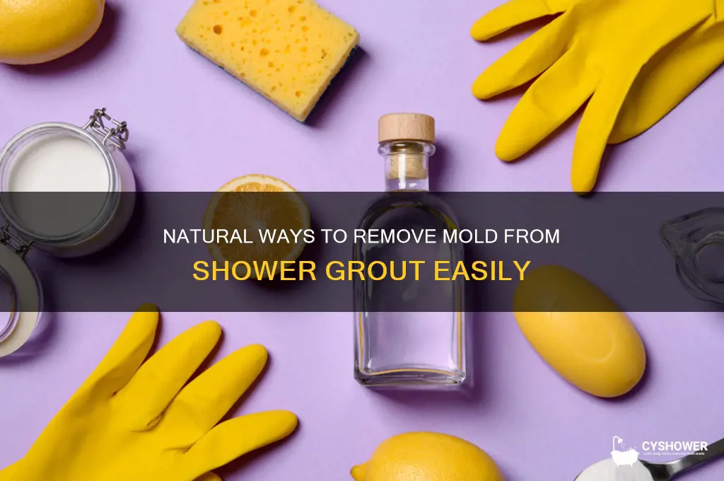 how to remove mold from shower grout naturally