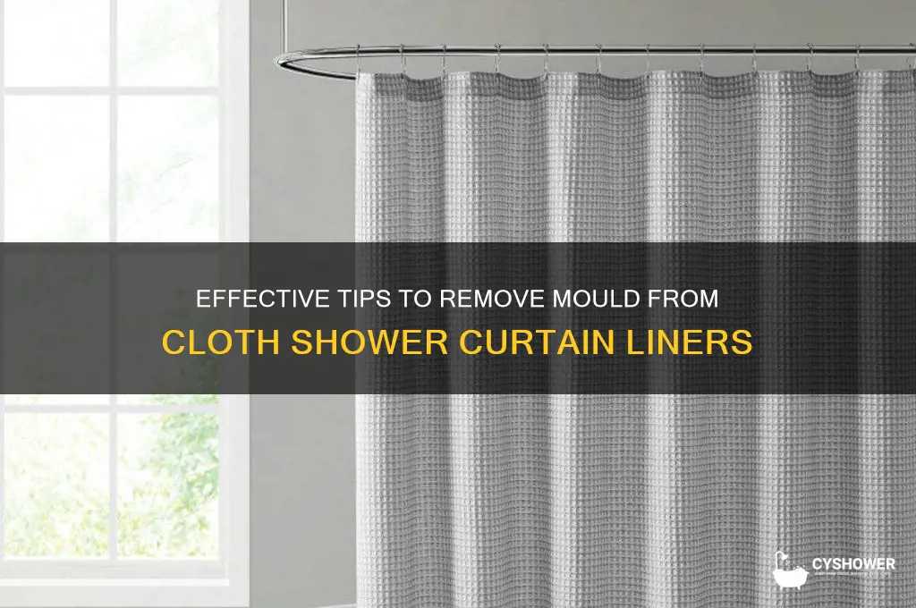 how to remove mould from cloth shower curtain liner