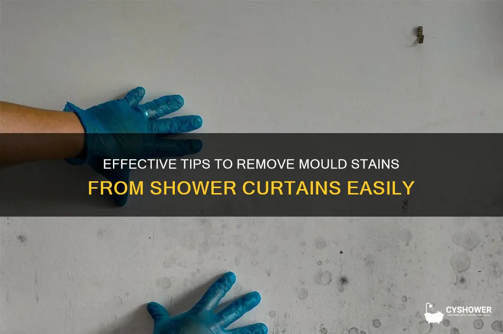 how to remove mould stains from shower curtains