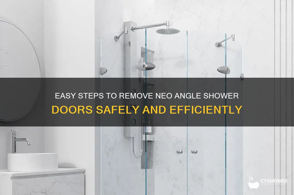 how to remove neo angle shower door
