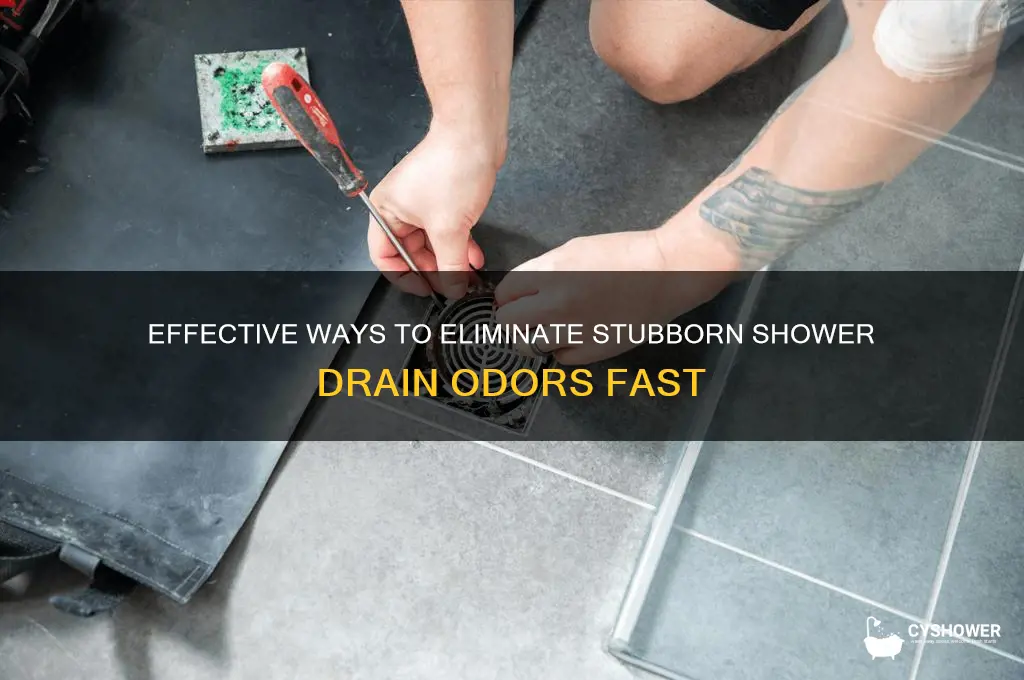 how to remove odor from shower drain
