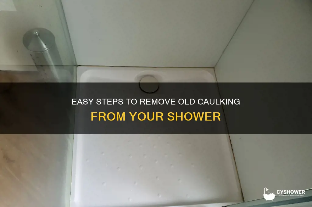 how to remove ola caulking shower