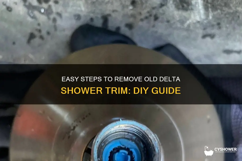 how to remove old delta shower trim