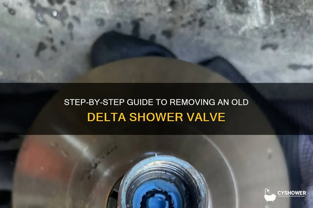 how to remove old delta shower valve