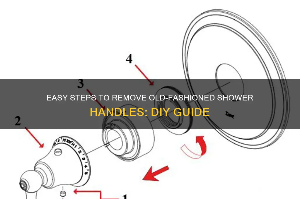 how to remove old fashion shower handled