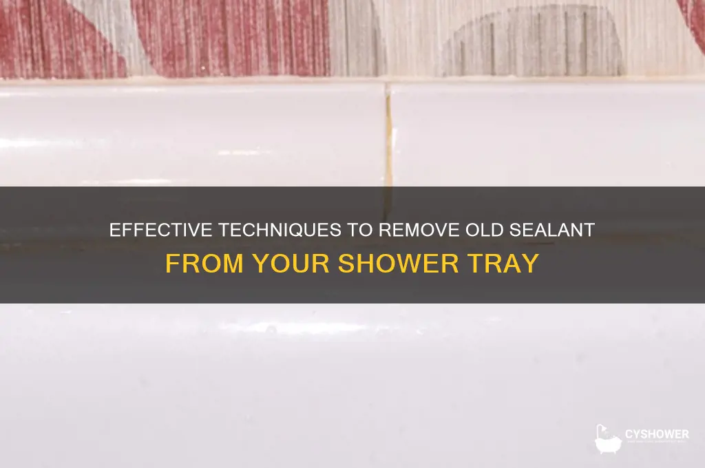 how to remove old sealant from a shower tray