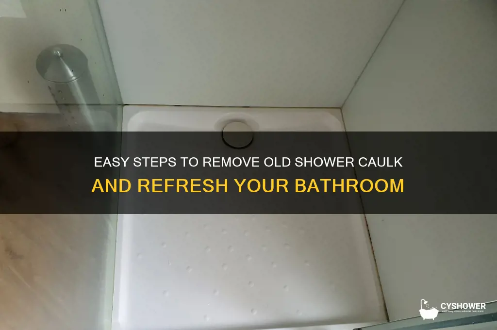 how to remove old shower calk