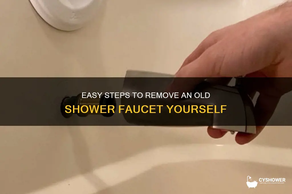 how to remove old shower faucet