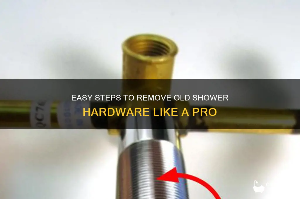 how to remove old shower hardware