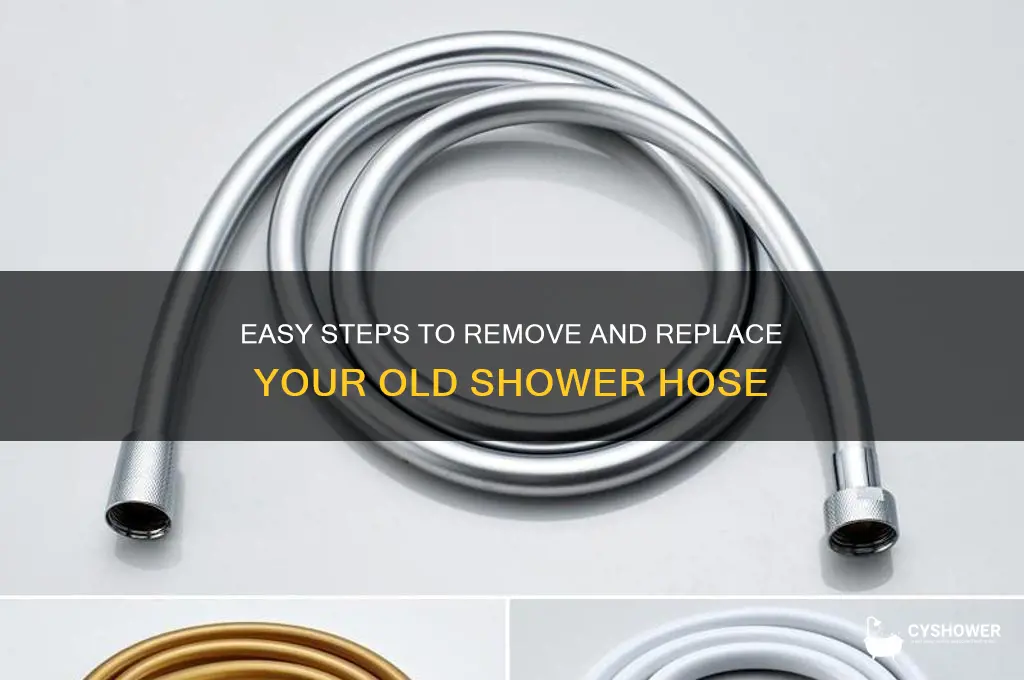 how to remove old shower hose