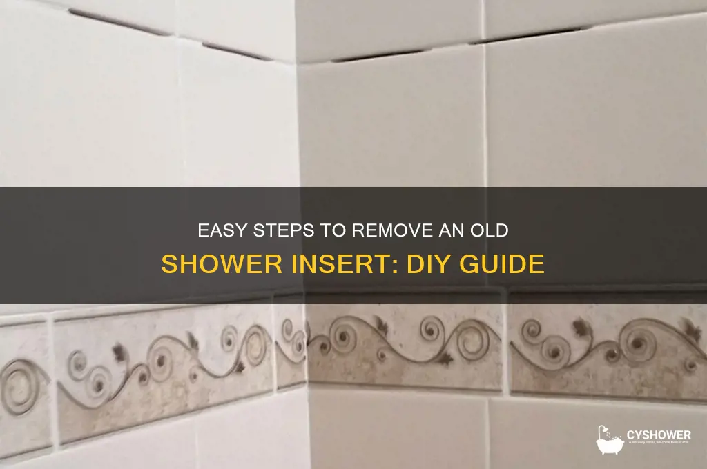 how to remove old shower insert