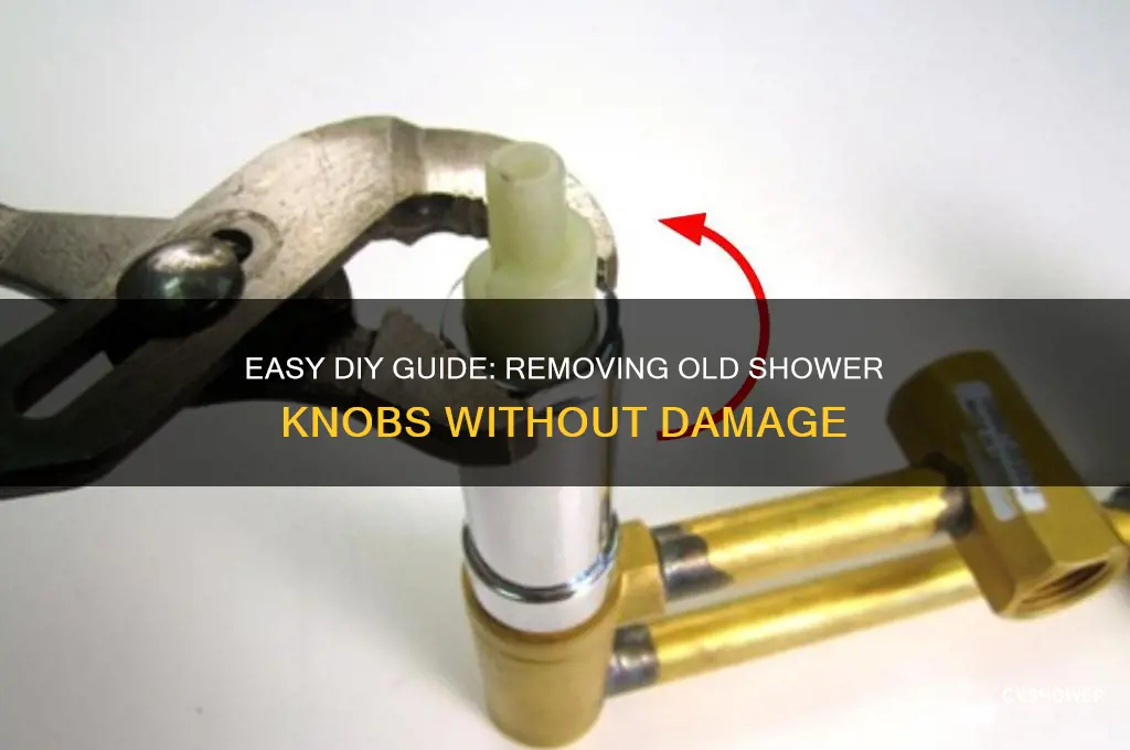 how to remove old shower knobs