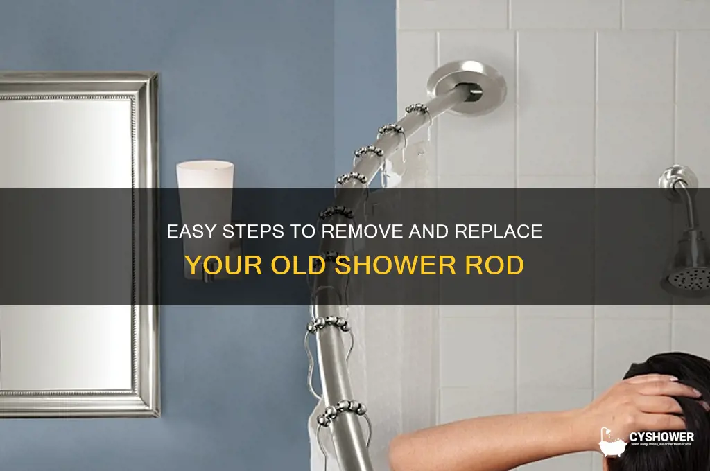 how to remove old shower rod