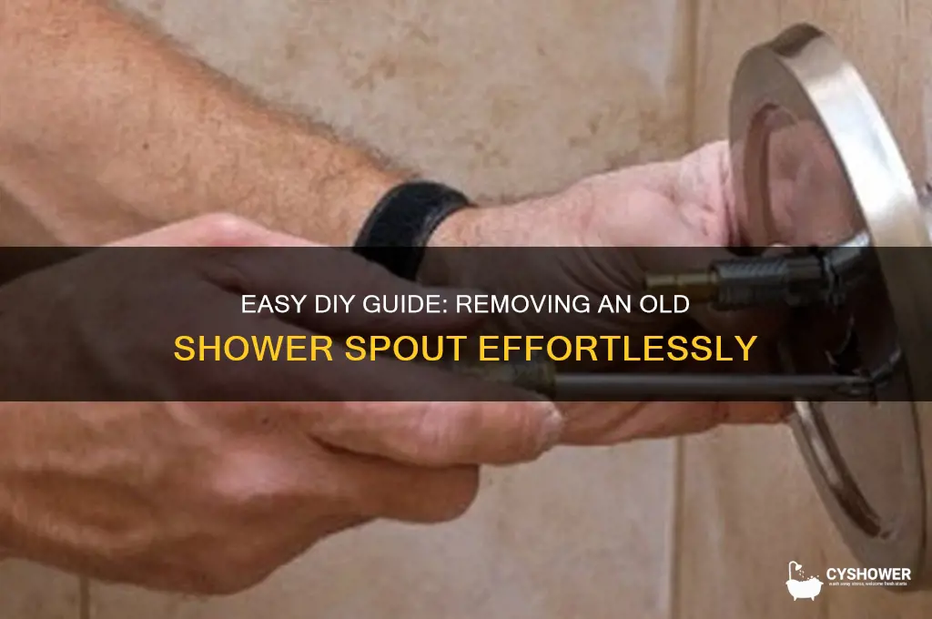 how to remove old shower spout