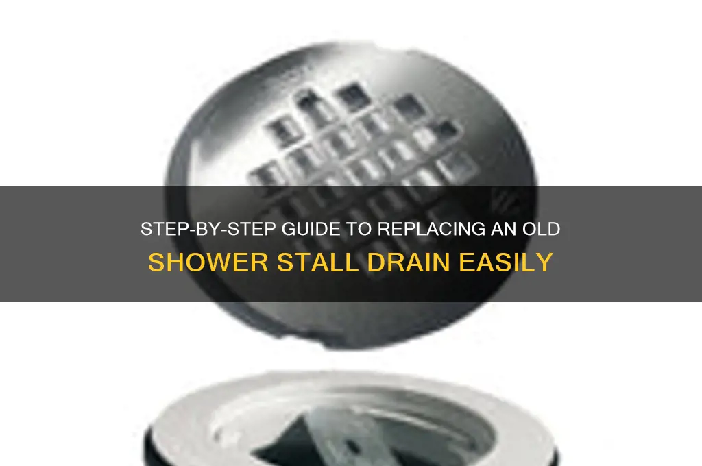 how to remove old shower stall drain