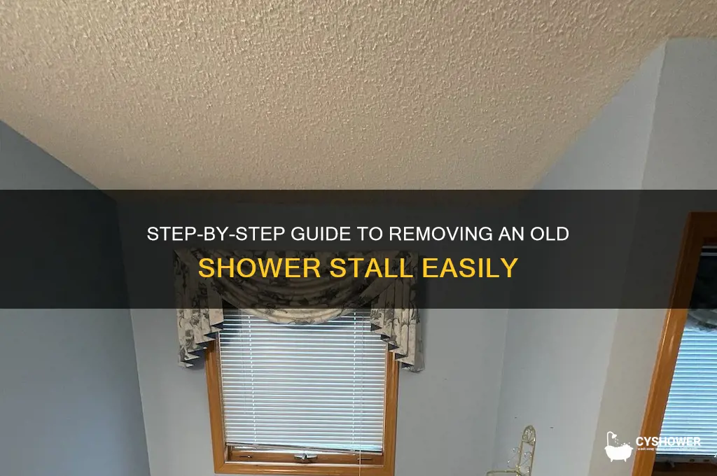 how to remove old shower stall