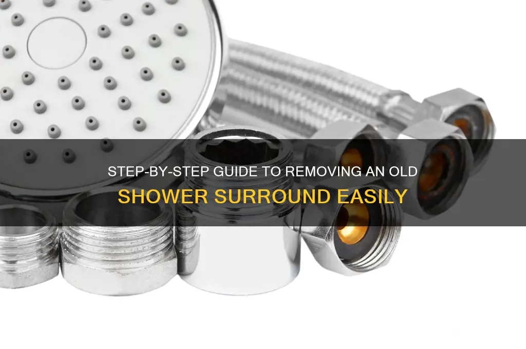 how to remove old shower surround