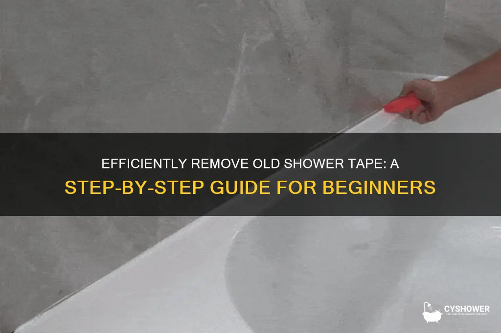 how to remove old shower tape