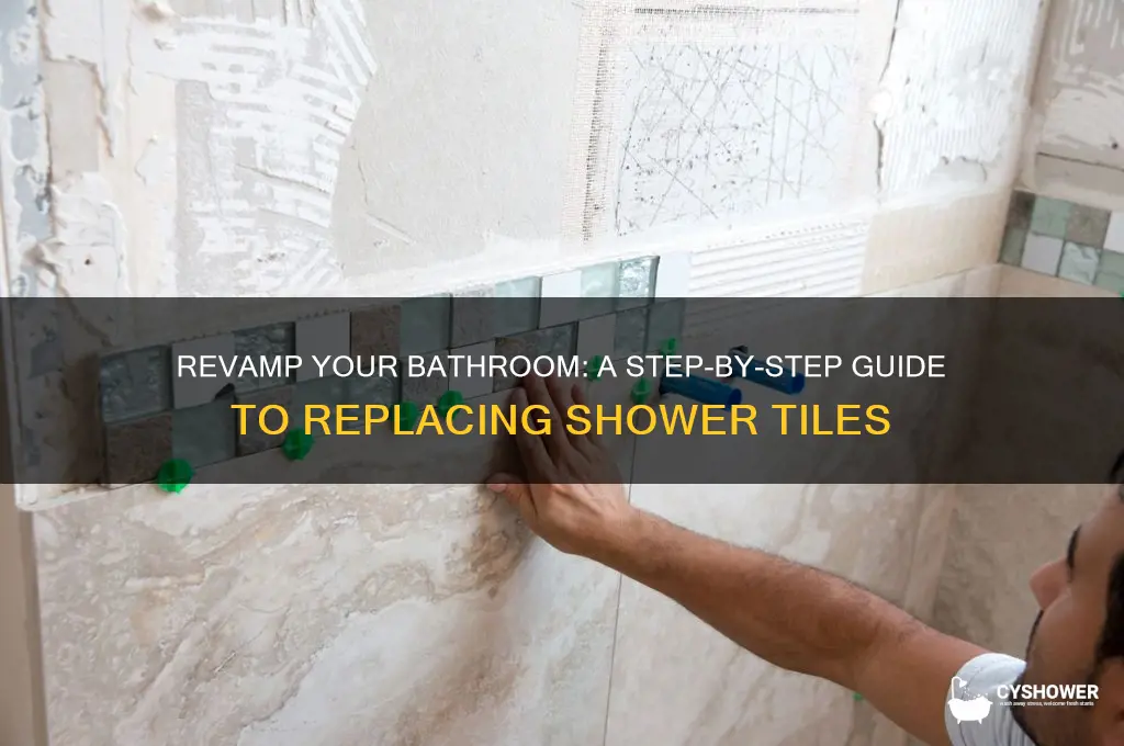 how to remove old shower tile and install new