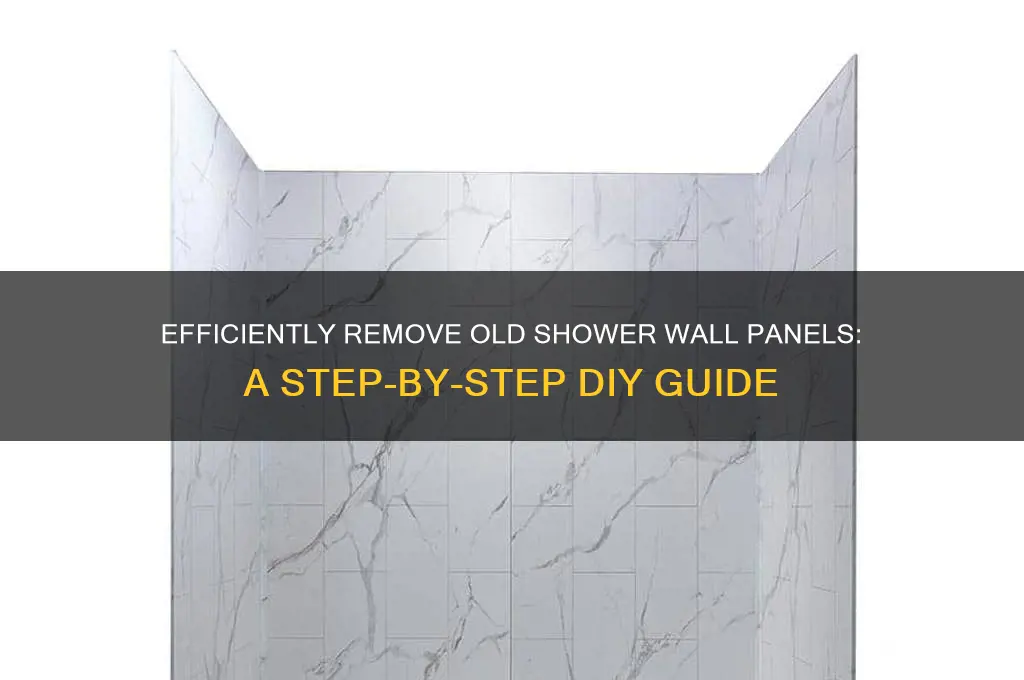 how to remove old shower wall panels