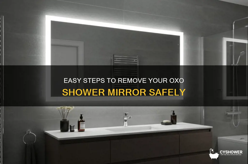 how to remove oxo shower mirror