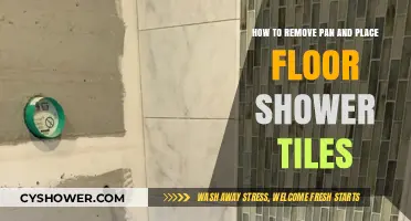 Easy Steps to Remove Pan and Install Floor Shower Tiles