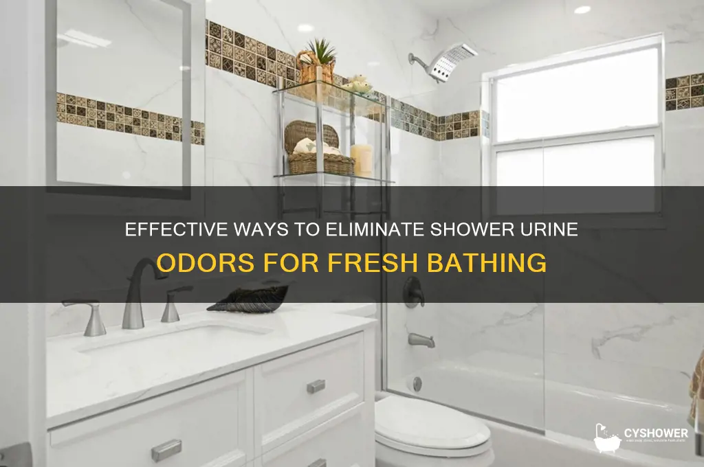 how to remove pee smell from shower