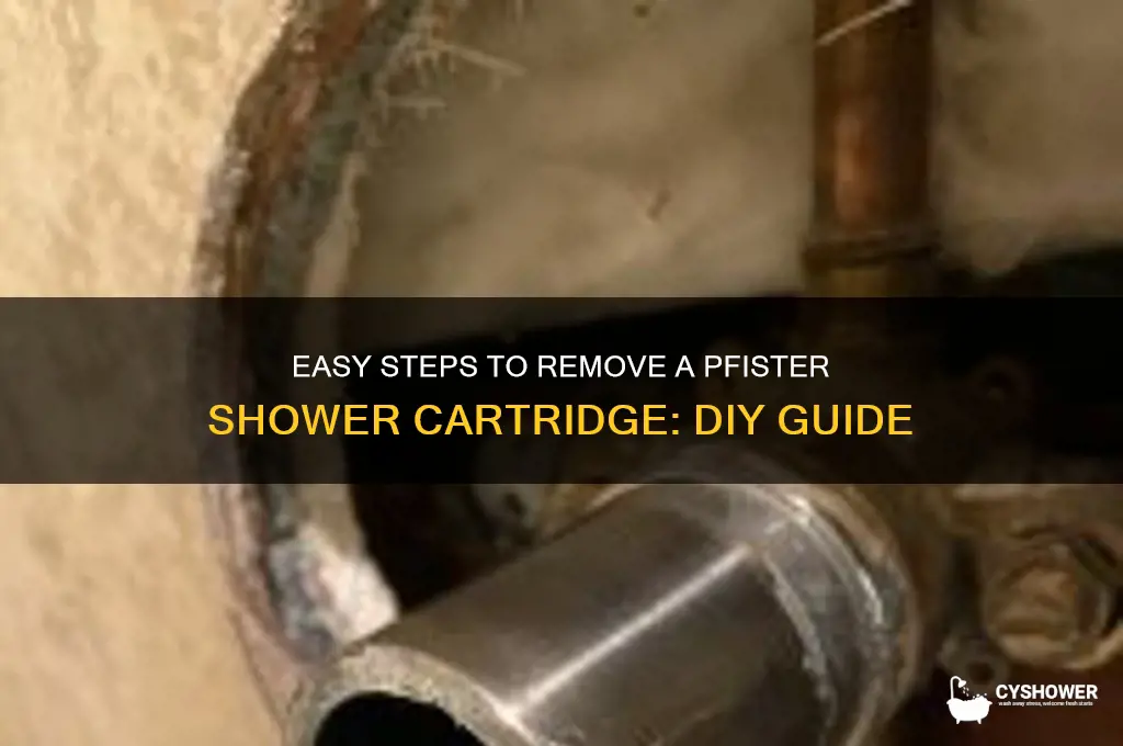 how to remove pfister shower cartridge