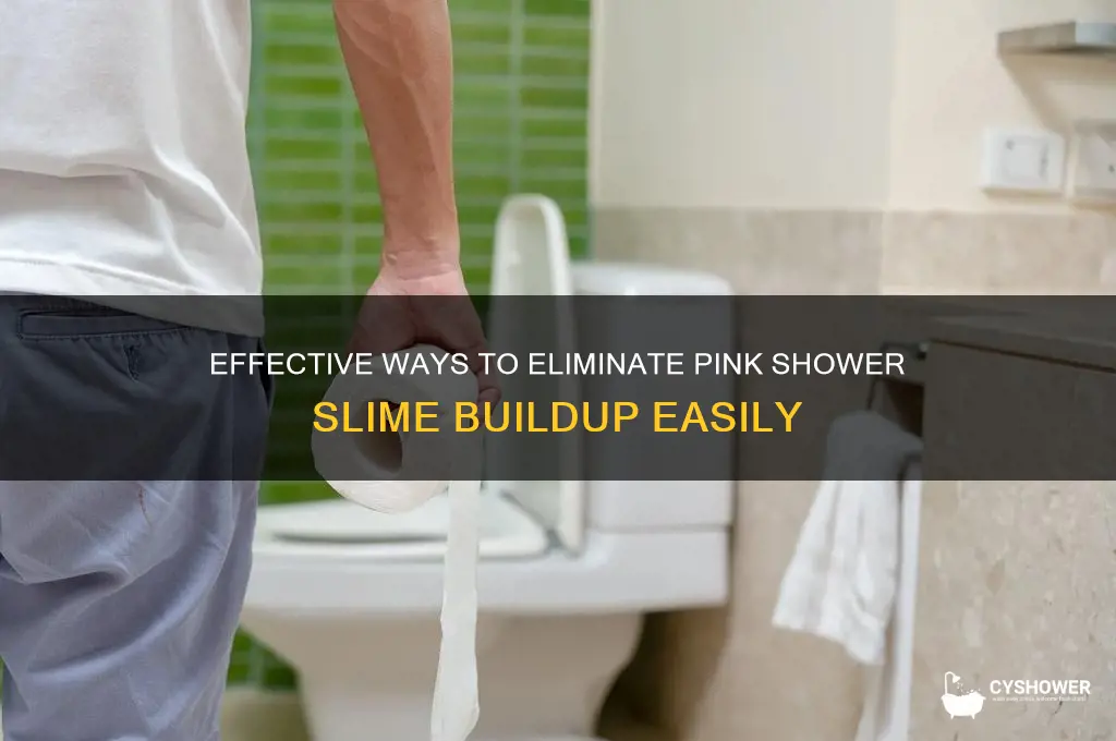 how to remove pink shower slime