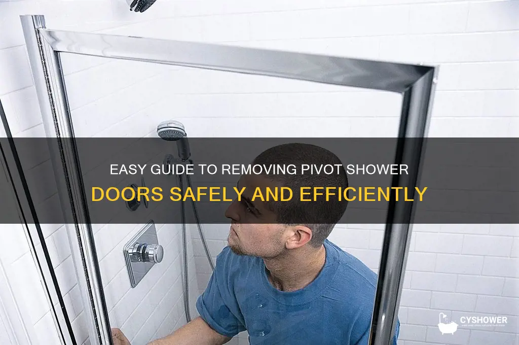 how to remove pivot shower doors