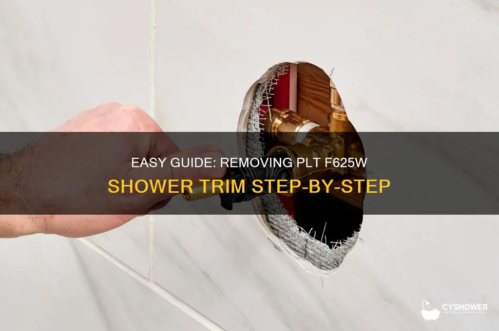 how to remove plt f625w shower trim