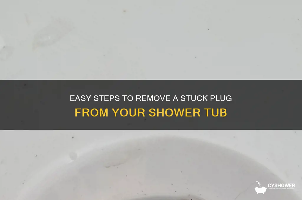 how to remove plug from shower tub