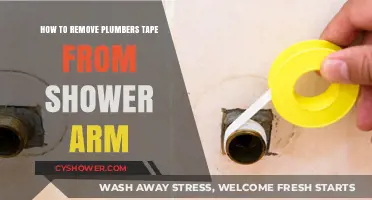 Efficiently Remove Plumber's Tape from Your Shower Arm: A Step-by-Step Guide