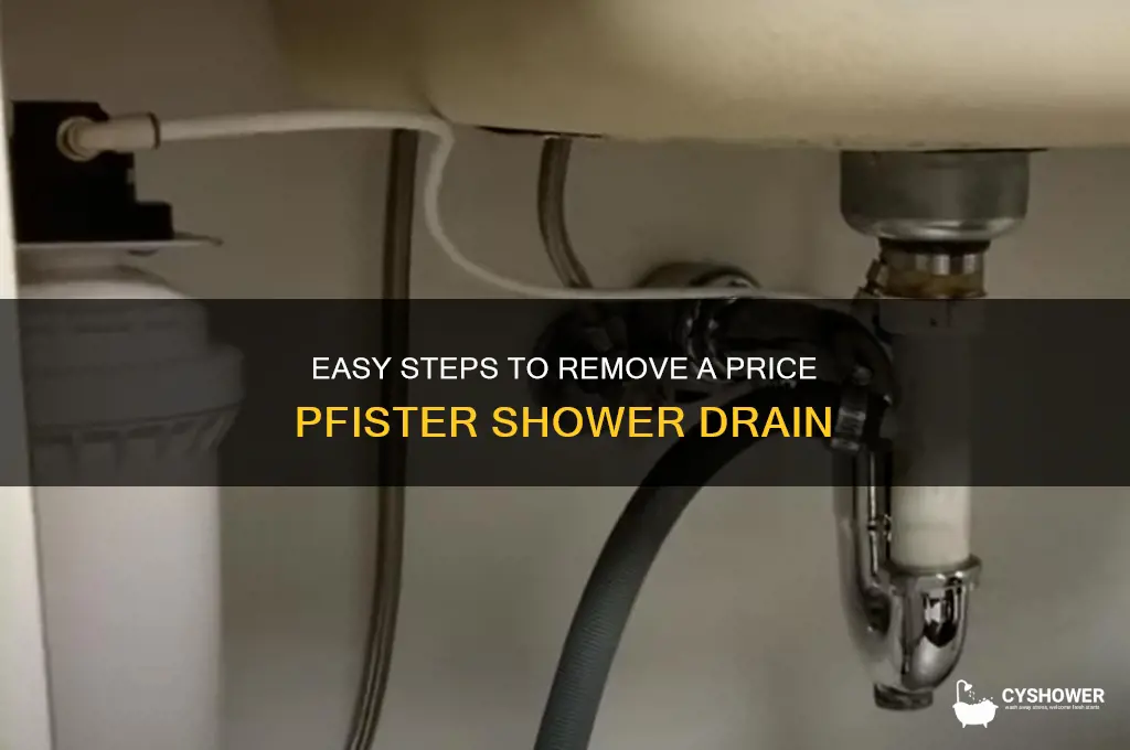 how to remove price pfister shower drain