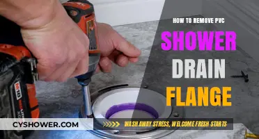 Easy Steps to Remove a PVC Shower Drain Flange