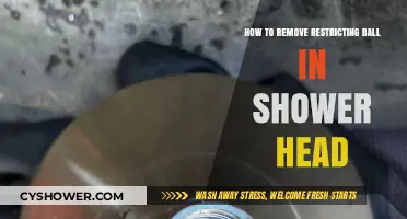Fix Low Water Pressure: Remove Restricting Ball in Shower Head Easily