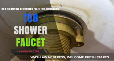 DIY Guide: Removing Restrictor Plate from Aquasource Tub Shower Faucet