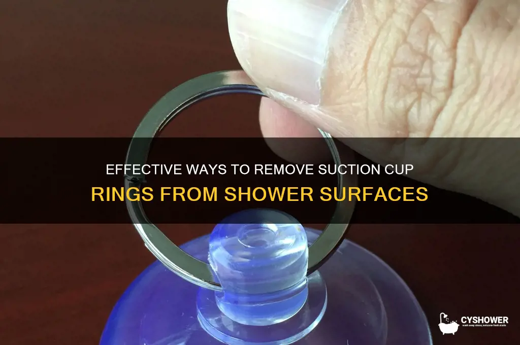 how to remove rings made by suction cups in shower