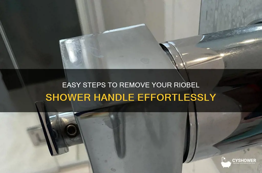 how to remove riobel shower handle