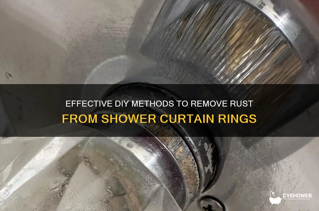 how to remove rust from shower rings