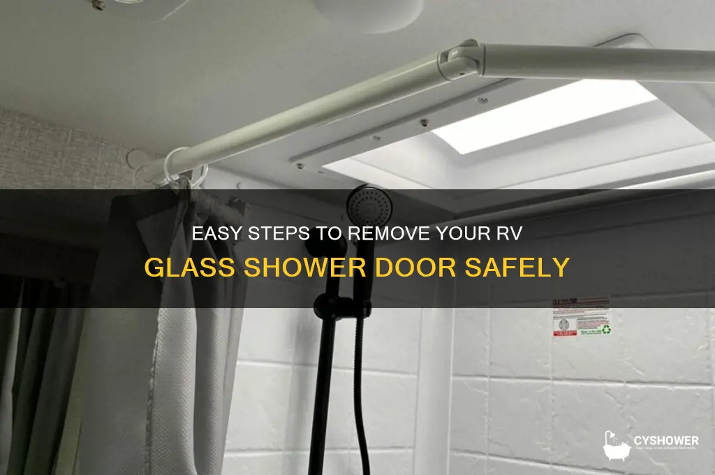 how to remove rv glass shower door