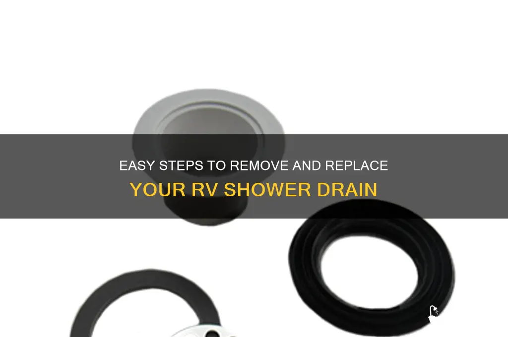 how to remove rv shower drain